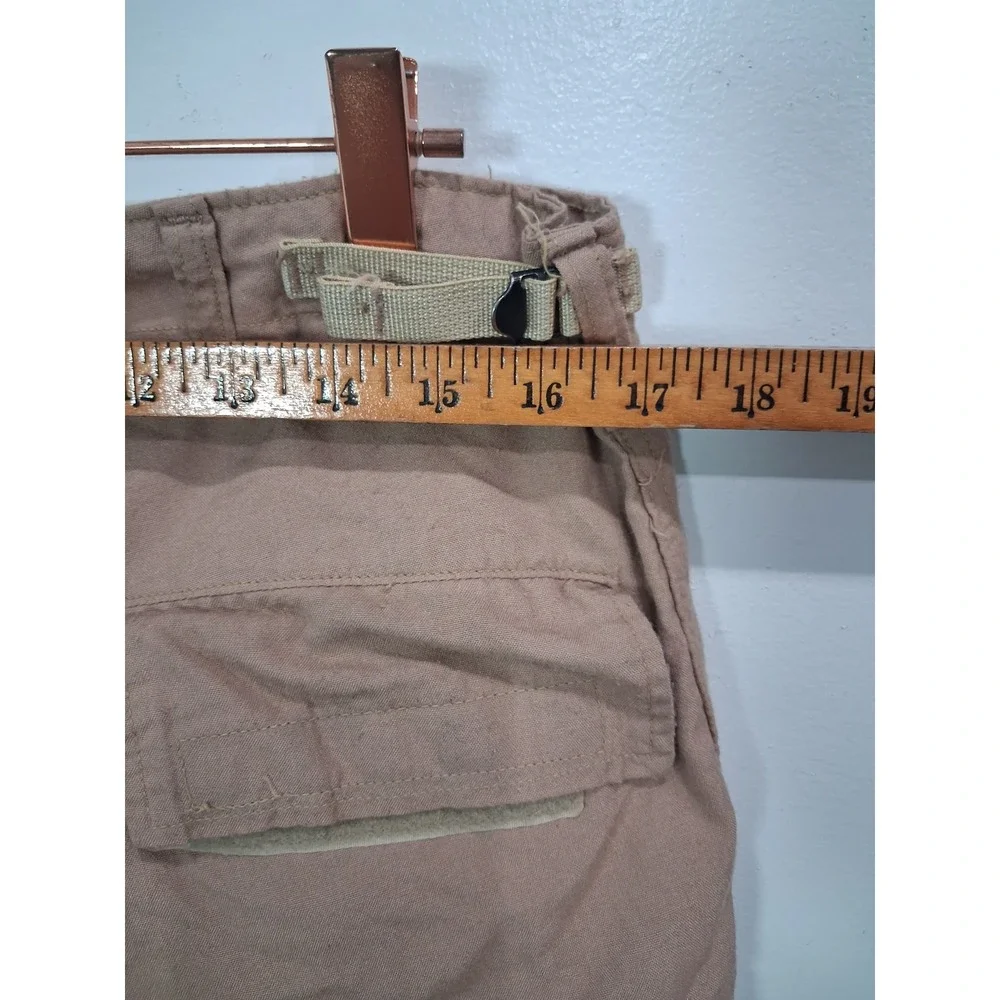 US Military Issue Tactical Cargo Pants Desert Tan L Regular Adjustable Waist Vtg